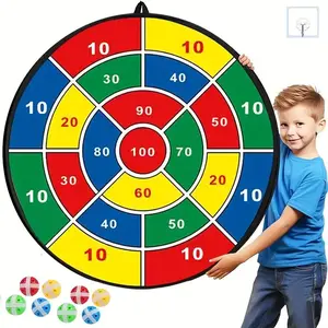 29" Large Dart Board,Double-Sided Dart Board with Sticky Balls, Indoor/Sport Outdoor Fun Party Play Game Toys
