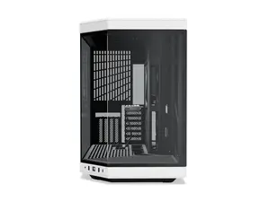 HYTE CS-HYTE-Y70-BW Y70 Dual Chamber Mid-Tower ATX Case with PCIe 4.0 Express Riser Cable, White & Black