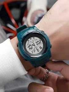 Outdoor Sports Fashion Trend Electronic Watch for Teenagers High School Students Boys, Night Glow Alarm Clock Digital Watch