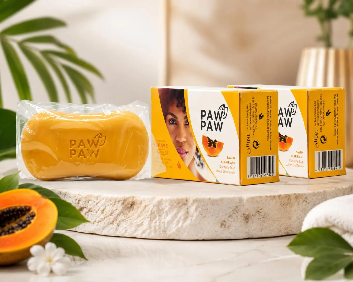 Paw Paw Handmade  Papaya Soap  Refreshing Daily Skincare Bar