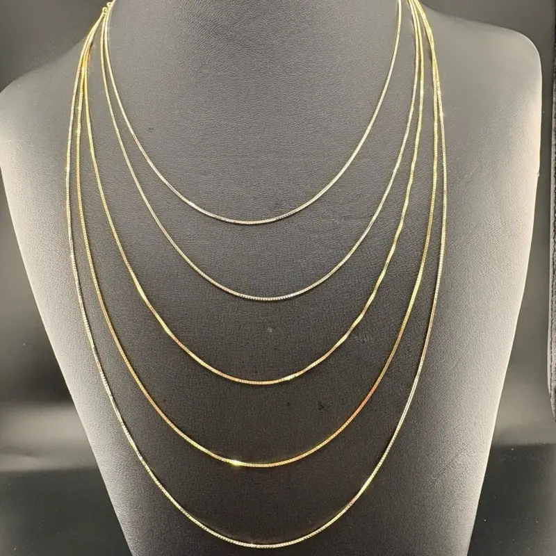 14K Gold Necklace Chain, 16-24 Inches Gold Jewelry Accessory