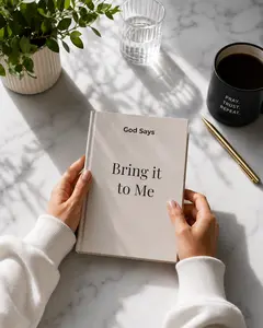 God Says “Bring it to Me” Journal | Faith-Based Hardcover Notebook— Christian Inspirational Prayer Notebook, Affirmation Slogan Notebooks, Inspirational Text Notebooks