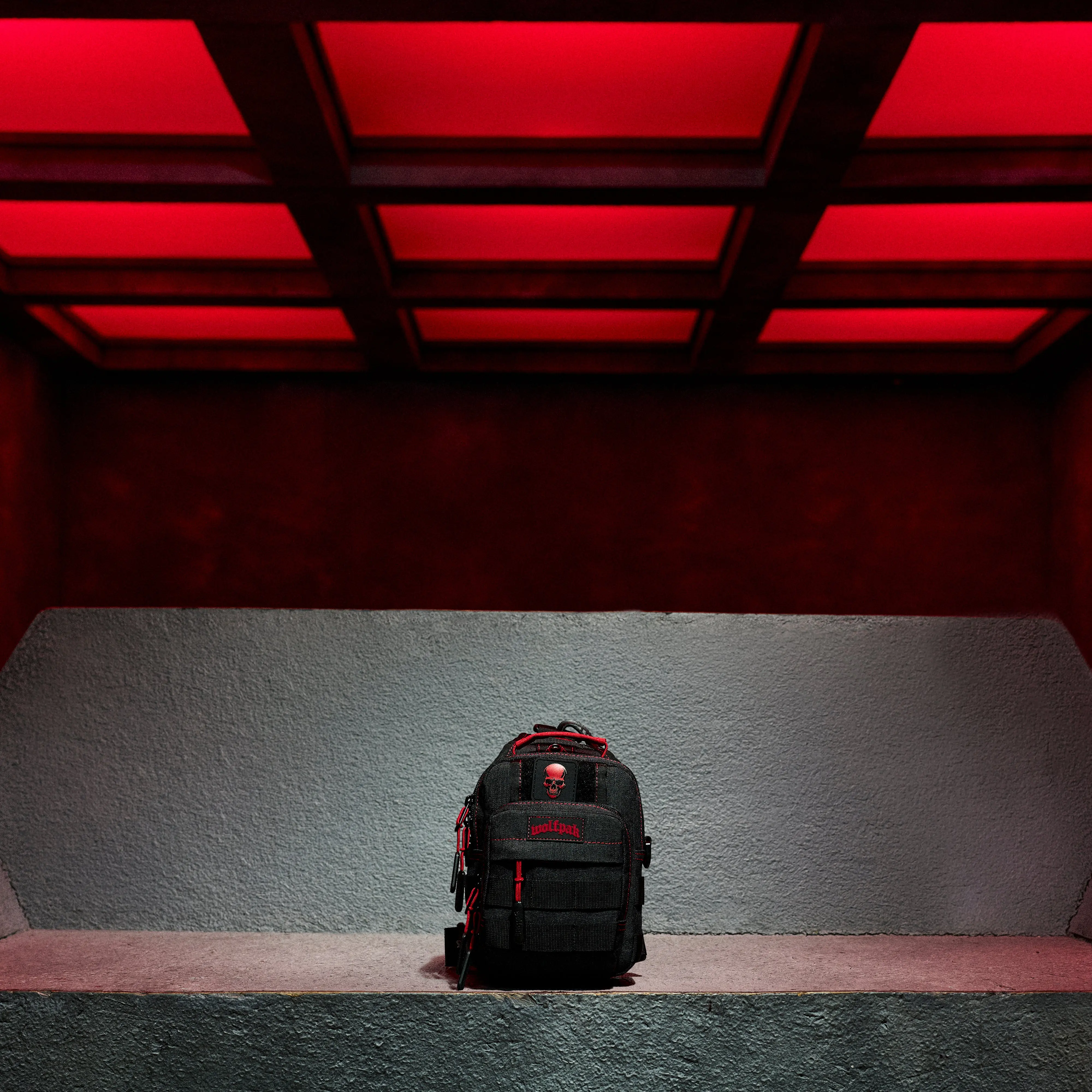 4L Mini Tactical Sling Bag Deathwing Red