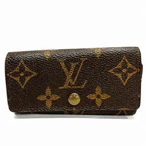Pre-owned Louis Vuitton Canvas Small Leather Goods Multicles 4 Monogram Key Case