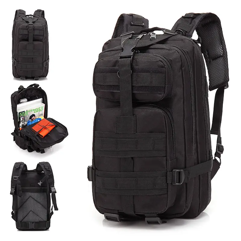 Large-capacity hiking backpack, multifunctional outdoor cycling sports tactical backpack, lightweight 3P travel backpack