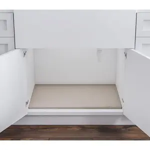 - Heavy Duty Under Sink Mat - The   Under Sink Mats for Kitchen  - Under Sink Tray for Kitchen  - Under Sink Cover Cabinet Liner Taupe 22x22