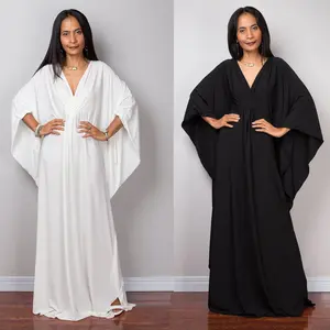 Vacation Loose Plus Size Maxi Dress Beach One-piece Robe Bikini Cover-up