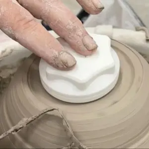 Pottery Rotary Tool, 2 Counts Creative Pottery Rotary Pull Finishing Rotary Tool, Decoration Tool for Home Decor