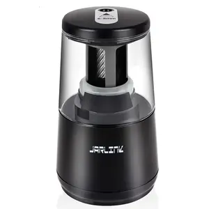 JARLINK Electric Pencil Sharpener, Heavy Duty Spiral Blade, Quick Sharpening, Auto Stop, for No. 2/Colored Pencils (6-8mm), USB/Battery Powered, for School Classroom/Office/Home