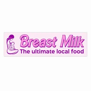 Breast Milk The Ultimate Local Food Bumper Sticker – Funny Motherhood Car Vinyl Decal E4A P9Y