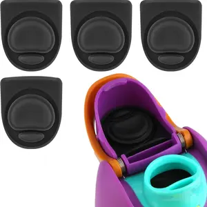 4-Pack Replacement Bottle Stopper, Compatible with 24oz and 32oz Water Bottles, Silicone Seal Rings, Fits 16/19/24/32/40oz Caps