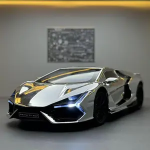 New 1:24 Scale Lamborghini Revuelto Diecast Alloy Model Car, Zinc Alloy Material, Durable and Collectible, Ideal for Kids and Adults