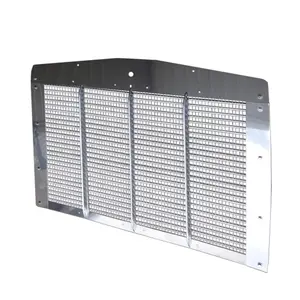 Aluminum Grille Insert W/ SS Surround For Kenworth T800, T800 W/ Curved Glass, C500, W900S