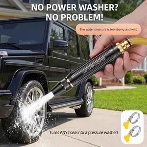 [Summervibes]Home high-pressure car wash water gun with booster nozzle and hose,portable handheld water sprayer, a must-have for watering plants and vegetables, car washing, garden cleaning, pet bathing and outdoor rinsing.