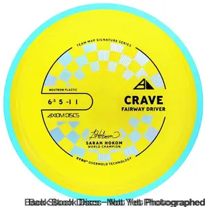 Axiom PLC Neutron Crave Fairway Driver with Sarah Hokom World Champion Signature Series Team MVP Stamp [Back Stock Inventory - Disc and Stamp Color WILL VARY]