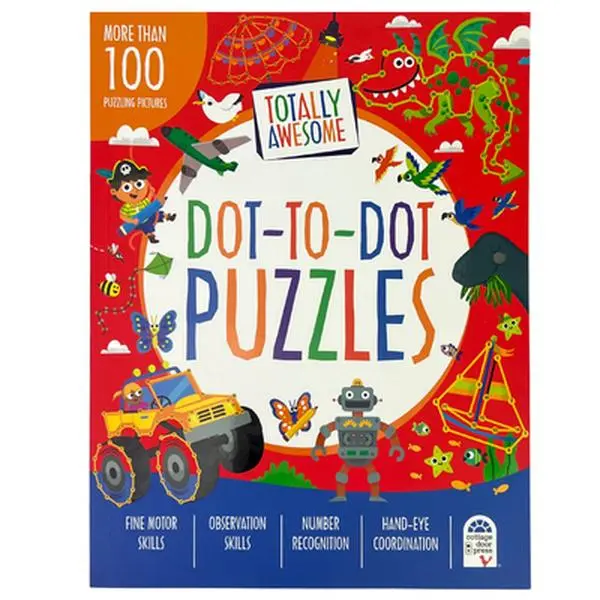 Totally Awesome Dot-To-Dot Puzzles -- Parragon Books, Paperback
