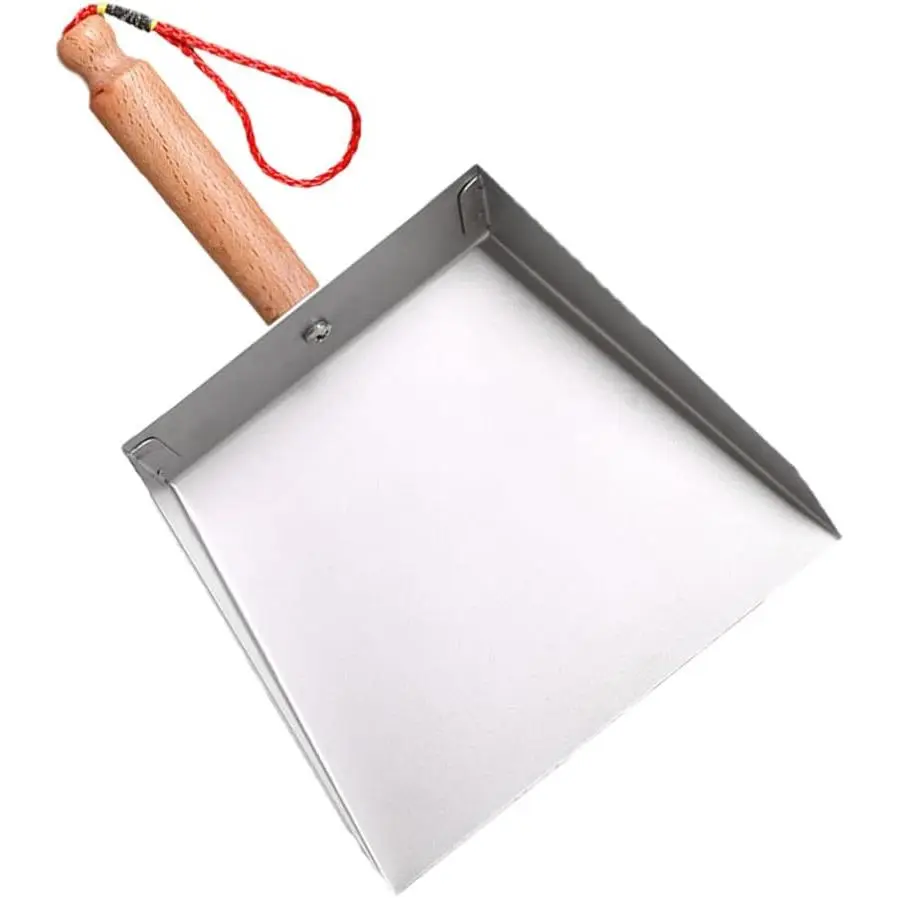 Stainless Steel Mini Dustpan with Handle, Portable Short-Handle Compact Home Care Cleaning Tool with Comfortable Grip, Durable for Workshop Table, Desk & Window Use