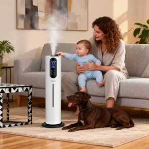 Air Purifiers for Home Large Room,up to 2200sq.ft, Sleep Mode with Fragrance for Smoke Dust Odors,  50H cold air diffuser for Bedroom, Remote Control,UV-C Sterilizing Humidifier Clean Tank Technology, Low Noise,White,1Pack+3Modes