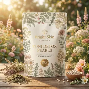 Bright Skin Cosmetics Yoni Detox Pearls Feminine Pearls Fragrance Free Scent Aroma Scented from China All Natural Herbal Formula