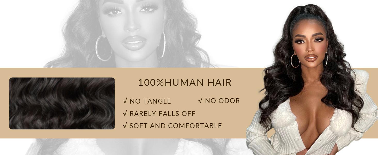 Tuneful 13x6 Body Wave Lace Front Wigs Human Hair Pre Plucked 180 Density Virgin Human Wig HD Transparent Lace Frontal Wigs Human Hair for Women