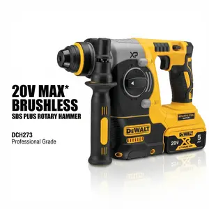 DEWALT DCH273 Cordless Brushless Motor High-Torque Rotary Drill - Variable Speed, Fast Drilling, High-Frequency Tool for Concrete, Steel, Wood,summervibes