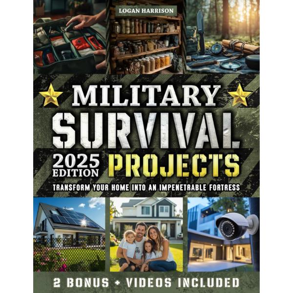 Military Survival Projects: 60+ Step-by-Step Projects to Transform Your Home into an Impenetrable Fortress, Protect Your Loved Ones, and Overcome Any ... Forces Tactics for Real-World Scenarios Paperback.