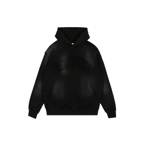 Patch Embroidery Hooded Sweatshirt