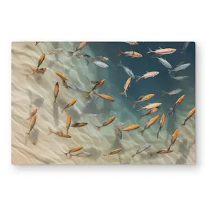 MWW C1MP2030R1XZDU 20x30 in. Turquoise Metal Print Wall Art - Accent Wall Decor, Metal Panel Piece for Home Decor "Away From the Sand", Accent Wall Prints, Metal Panel Prints
