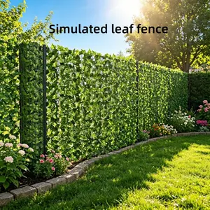 Artificial Ivy Privacy Fence Screen, 1m X 3m Adjustable Fake Hedge Decor, High-Density Leaves, Garden Patio Cover, Wedding Background Wall