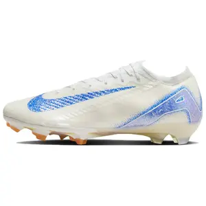 Nike Mercurial Vapor 16 Elite FG Soccer Cleats for Men and Women in White and Blue Trending Shoes, House White Official Shoes to Get / Maison Mihara Verifiable, with credentials and supporting global authentication