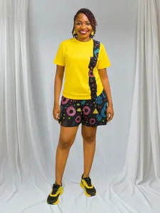 CRZ Two Piece T-Shirt and Ankara Short Pant