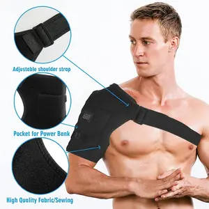 Electric Portable Shoulder Heater, AI Chip with 3-speed Heating Settings, USB Plug-in Portable Shoulder Heating, Tactical Equipment for Women And Men Valentine's Day Gifts, Camping, Golf, Outdoor ,shoulder pads