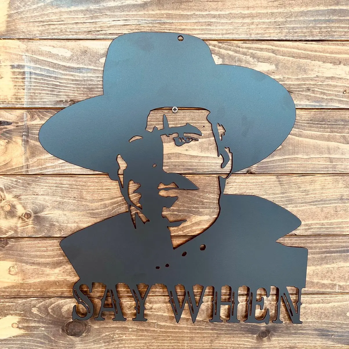 16” Doc Holliday metal wall decor