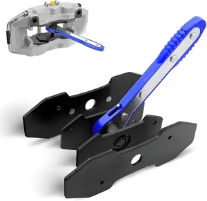 Brake Caliper Piston Press Tool – 360° Rotating Ratchet Wrench Expander for Single, Dual & Quad Piston Disc Brakes, Effort-Saving Car Piston Spreader Pad, Automotive Brake Repair Tool for Car Maintenance
