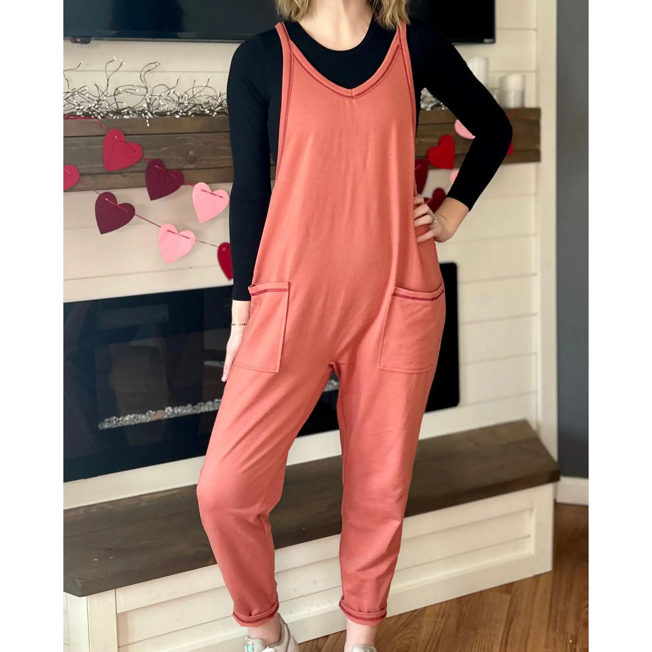 Gold Flame Harem Jumpsuit