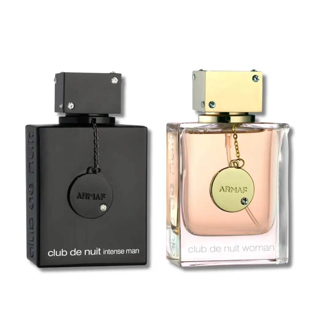 Armaf Couple Combo Set Club De Nuit Intense Men & CDN Women Eau De Parfum Spray 3.4fl.oz Fragrance Perfume Gift Perfume Gift Bundle Fruity Citrus Musk