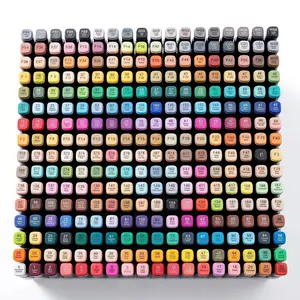 KIDGENIUS Art Markers, 120/168/262 Anime Manga Alcohol Markers for Teens, Dual-Tip Fine & Chisel, No Bleed, Works on Canvas, Metal & Glass for Comic Illustration & Art Creation