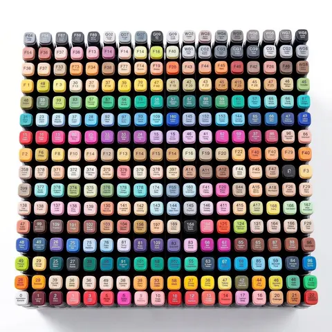 KIDGENIUS Double Tipped Alcohol-Based Art Markers Pen Set (120/168/262 Count) - Colored Markers, No Bleed, Smooth, Dual-Tip for Kids' Drawing, Fine Detail Lines, Great Gift for Any Occasion