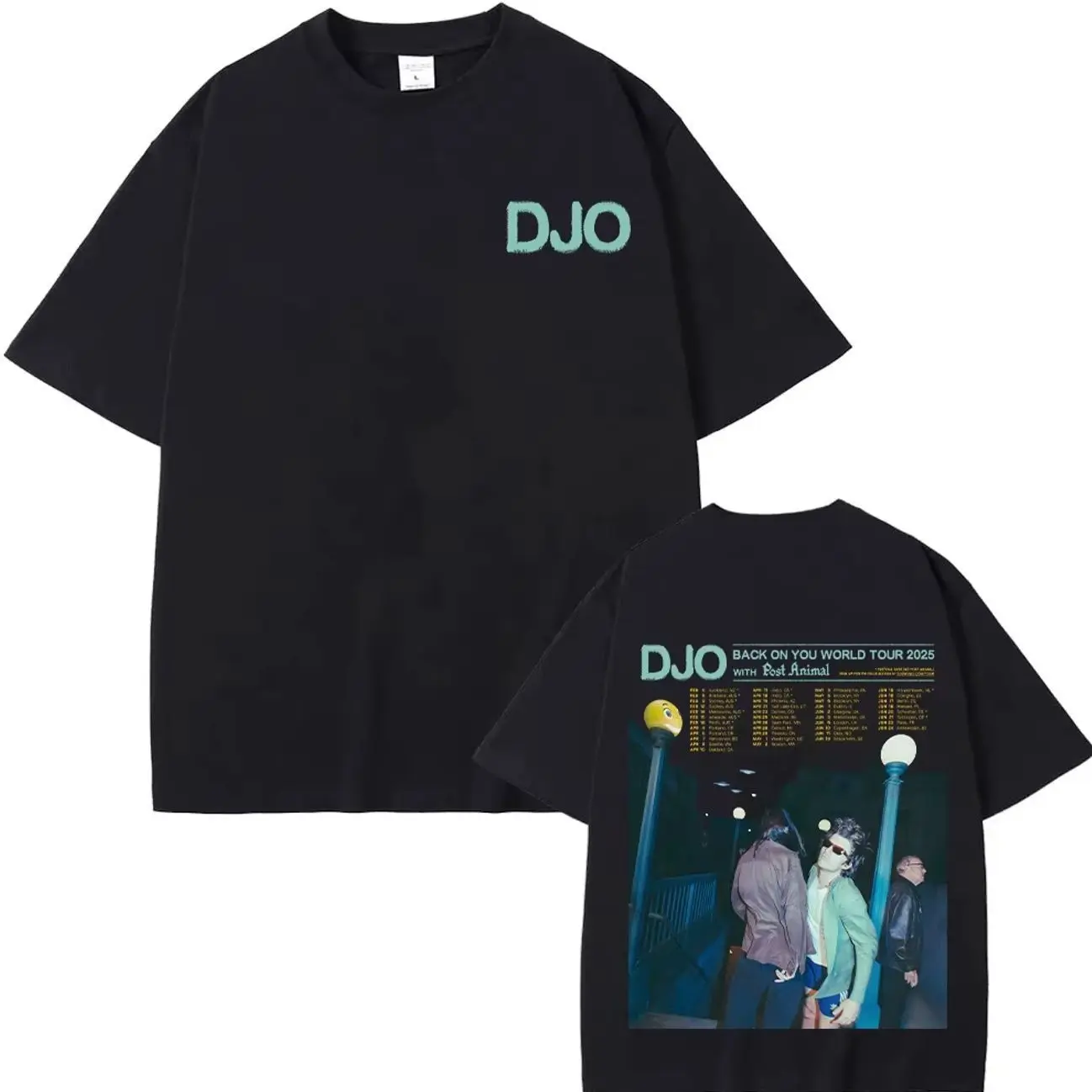 Djo Back on You World Tour 2026 T-shirts Joe Keery New Fans Gift Tee-shirt Unisex Oversized Cotton Streetwear Summer Casual Tops 0J5