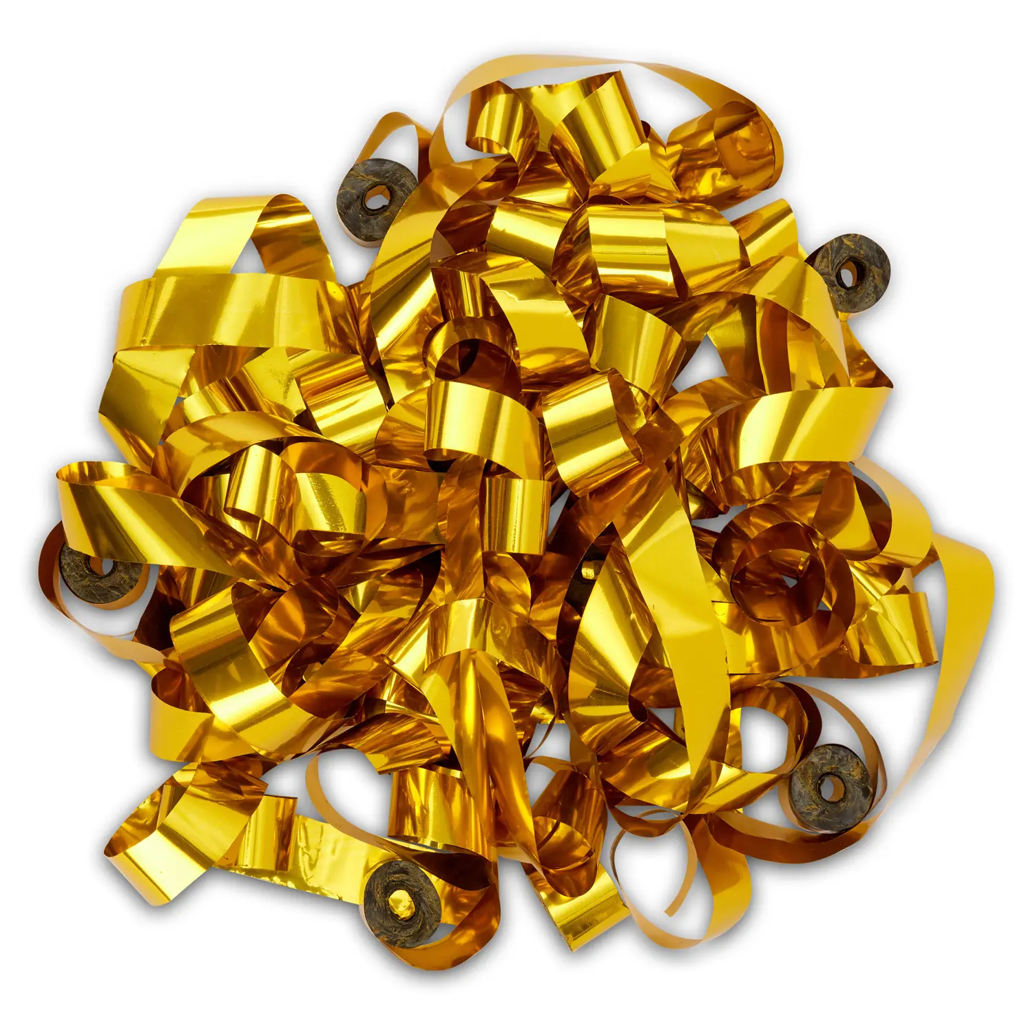 Gold Metallic Reflective Foil Streamers (20-Pack) - Festive Party Decoration for Weddings, Elegant Events | Home & Festive Party Supplies