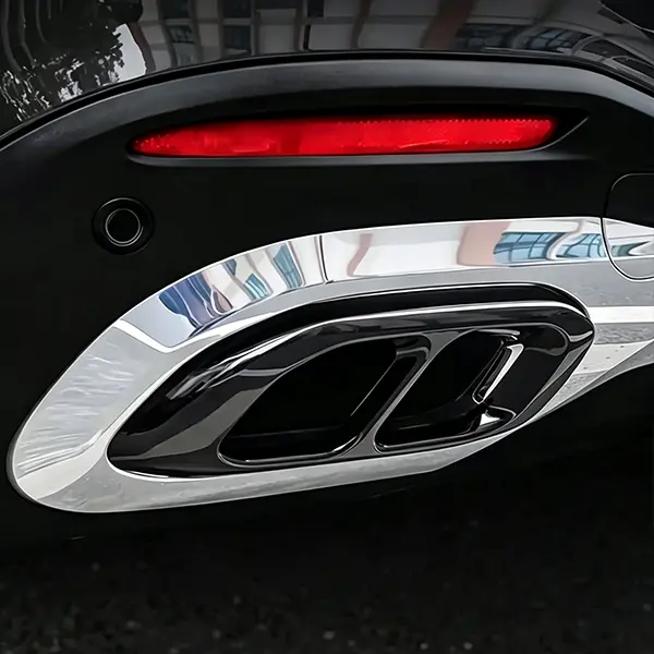 For Mercedes Benz GLE 350 GLS GLC 260L GLB GLA Exhaust pipe trims Exhaust pipe guard Car accessories Single outlet to 4 outlet exhaust pipe trim cover