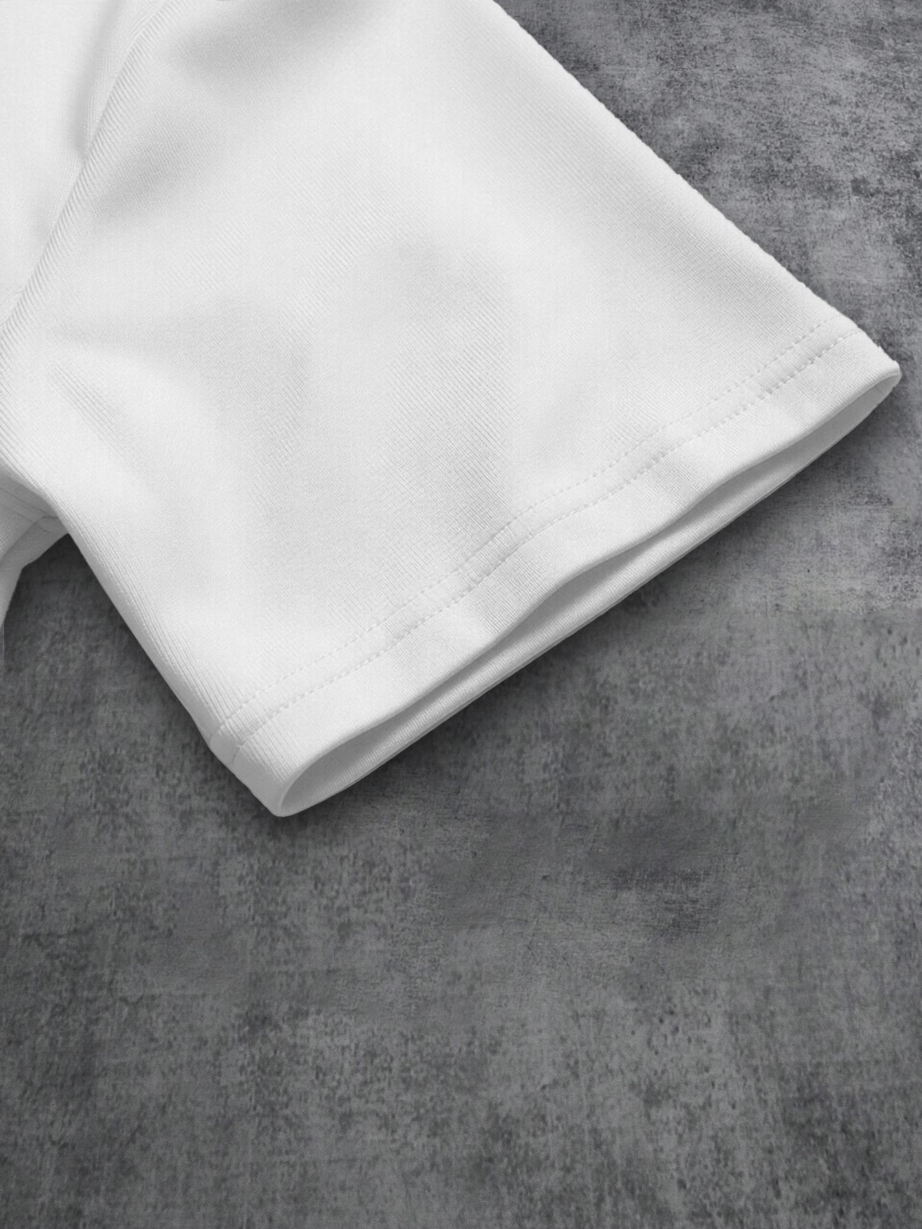 Unisex two-piece set, cropped Y2K street style. Short-sleeve loose oversized top featuring a curved back and towel embroidery with lettering. Perfect for summer fashion styling and trendy parties; an ideal gift for a boyfriend or husband.