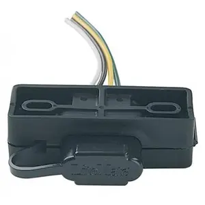 HOPPY 48595 4 Wire Flat Trailer Wiring Connector Mounting Bracket