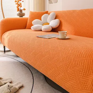 1count Wrap Sofa Cover, All-Season Use, Pet Anti-Slip, Cat Scratch Protection, Elastic Protective Cover, Sofa Slipcover, Home Kitchen Bedroom Office