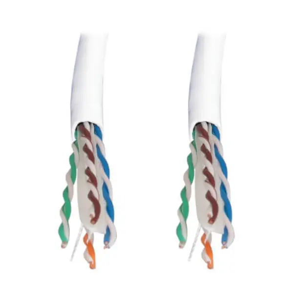 Tripp Lite N223-01K-WH 1000 ft. Cat6a 10G Solid Core UTP Bulk Ethernet Cable, White