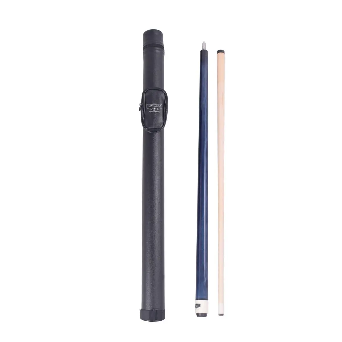 Blue Wave  58 in. Conquest Blue & Maple Cue & Case Set
