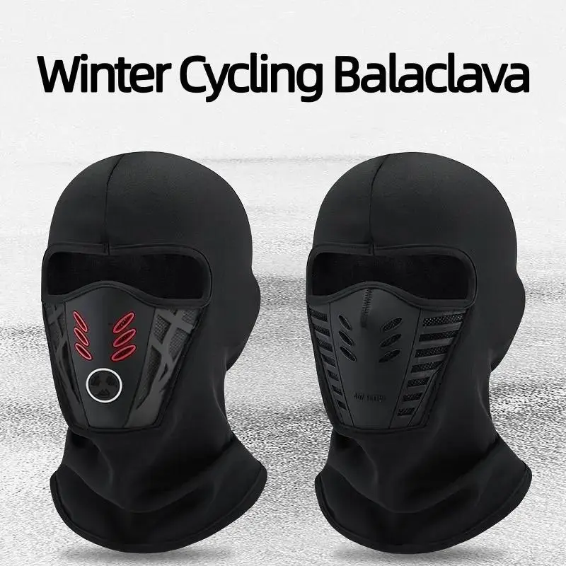 Winter Rider Warm Anti-Haze Balaclava Full Face Mask, Windproof Soft Full Coverage Hood Cap for Motorcycle Cycling Ski Outdoor Sports