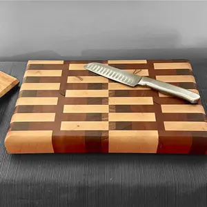 Handmade Exotic Wood Cutting Board for Kitchen - Custom Cut Board - Chopping Wooden Knives