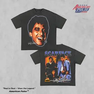 SCARFACE 2 TEE Graphic Movie T-shirt, Bold Athletic Tee, Movie Shirt, Gift for Him Gift For Her Crewneck Clothing Cotton Menswear