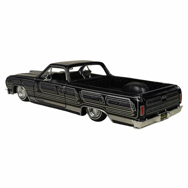 Maisto 1:25 1965 Chevrolet El Camino Lowriders Die-Cast Model Car with Opening Doors Detailed Interiors Free-Rolling Wheels Chrome Detailing